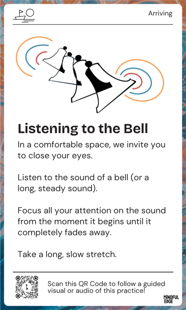 Arriving Pcket Practice Card - Listening to the Bell