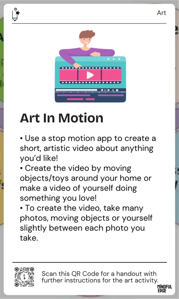 Art Pocket Practice Cards - Art in Motion