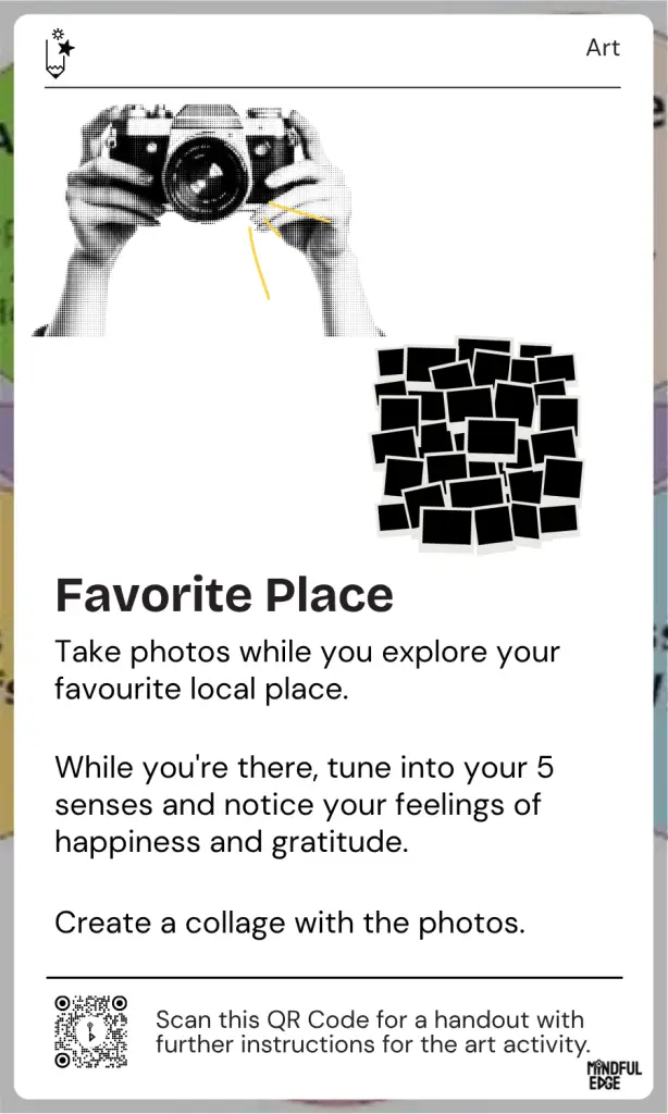 Art Pocket Practice Cards - Favourite Place