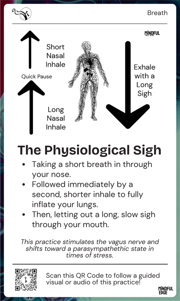 Breath Pocket Practice Card - Physiological Sigh