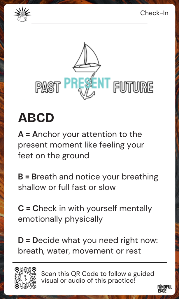 Check-in Pocket Practice Card - ABCD