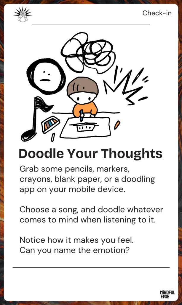 Check-in Pocket Practice Card - Doodle
