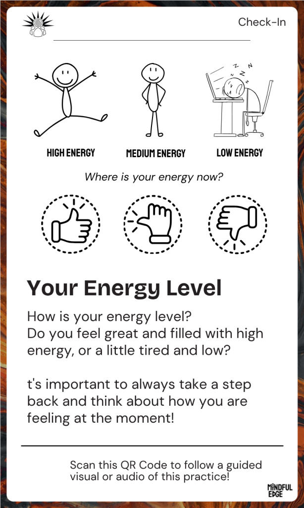 Check-in Pocket Practice Card - Energy