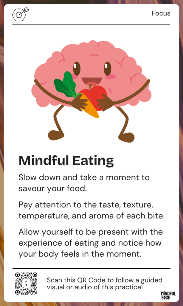 Focus Pocket Practice Card - Mindful Eating