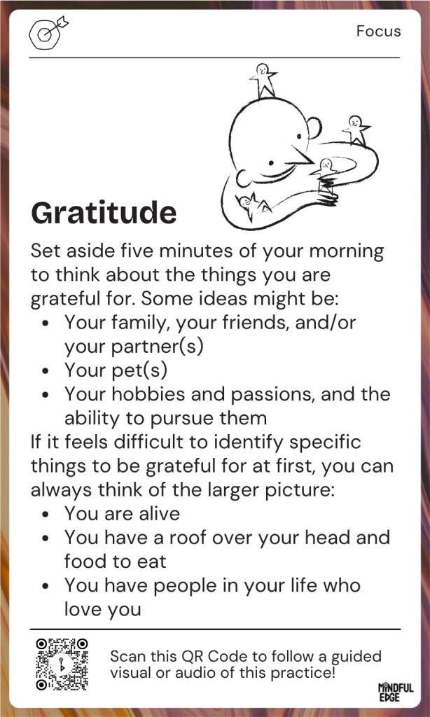 Focus Pocket Practice Card - Gratitude