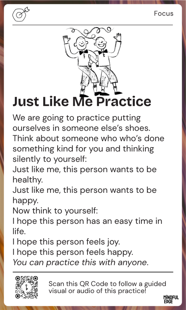 Focus Pocket Practice Card - Just Like Me