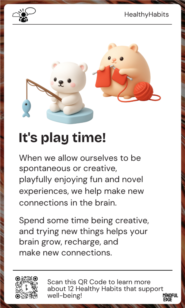 Healthy Habits Pocket Practice Card - Play