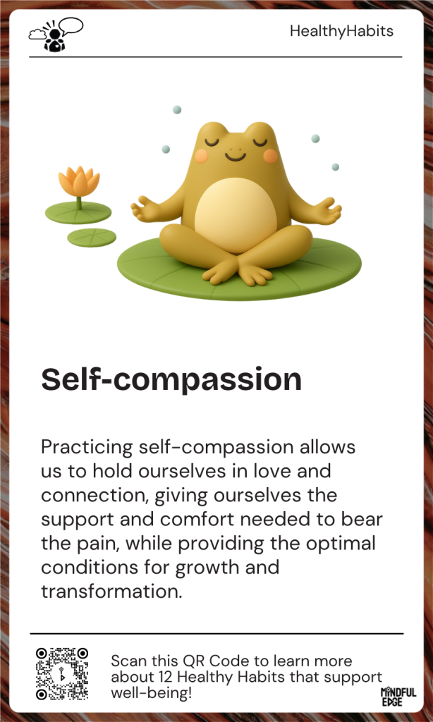 Healthy Habits Pocket Practice Card - Self-compassion