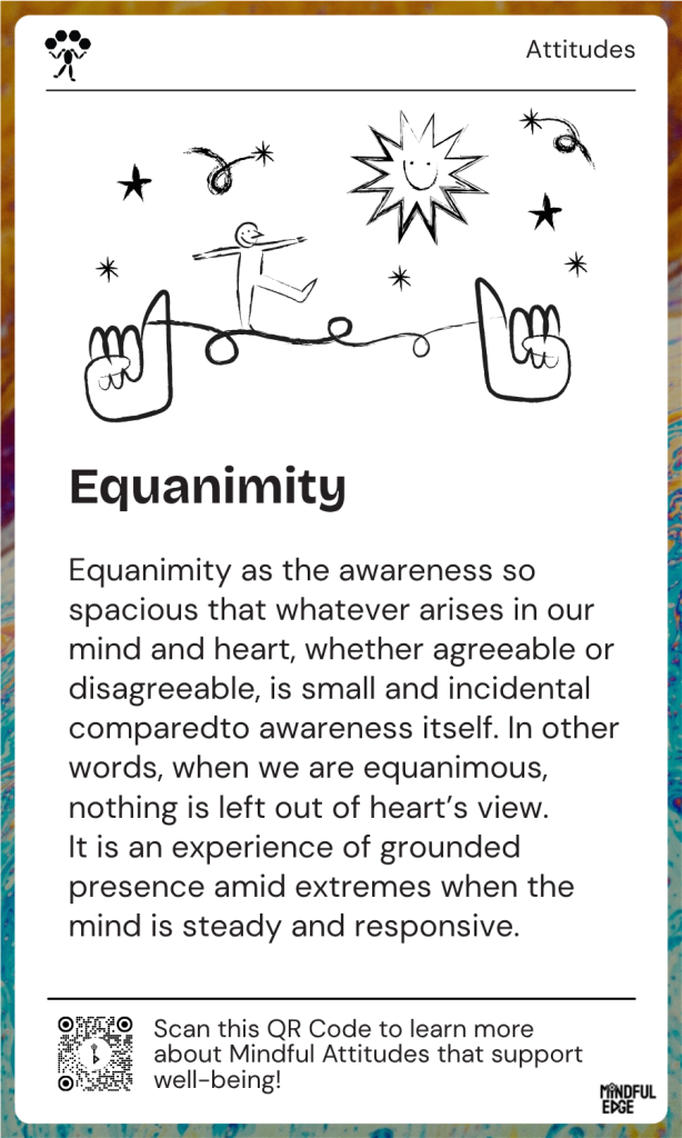 Attitude Pocket Practice Card - Equanimity
