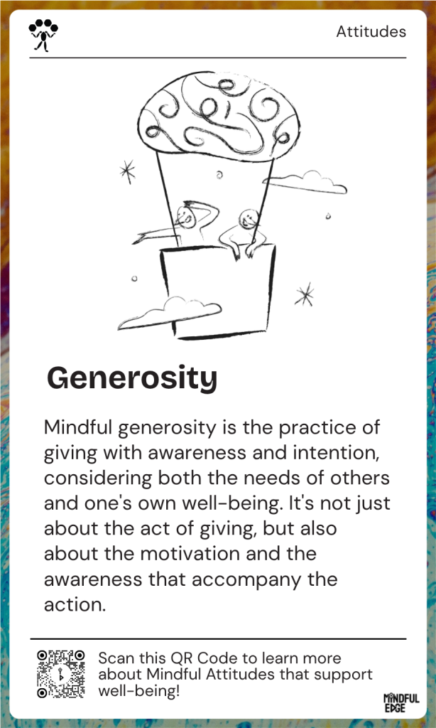 Attitude Pocket Practice Card - Generosity