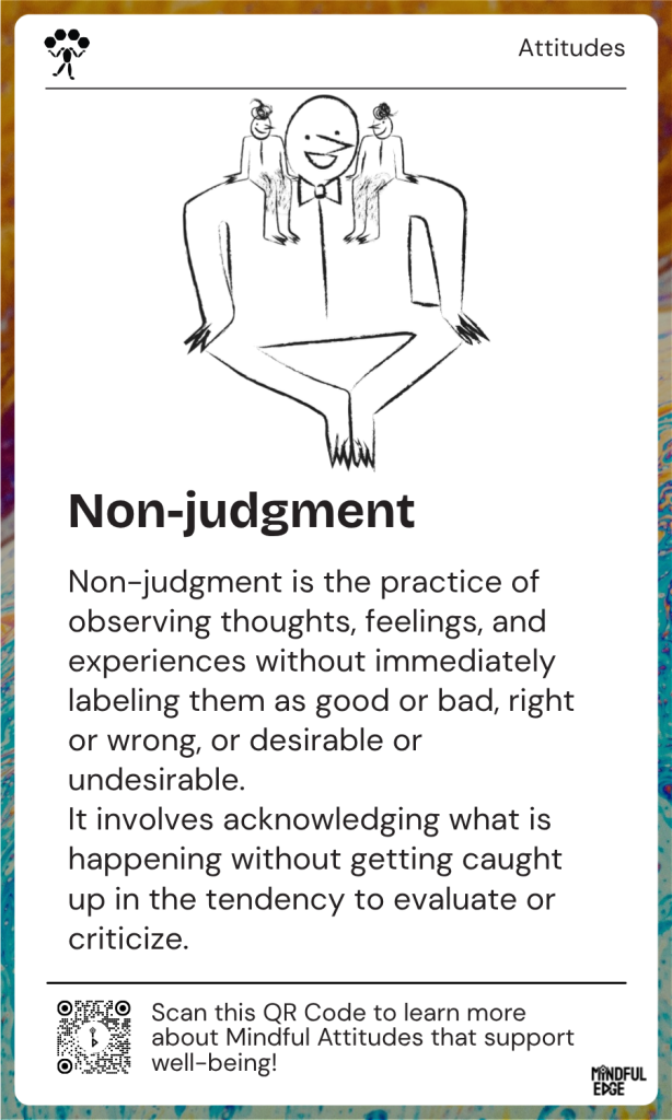 Attitude Pocket Practice Card - Non-judgment