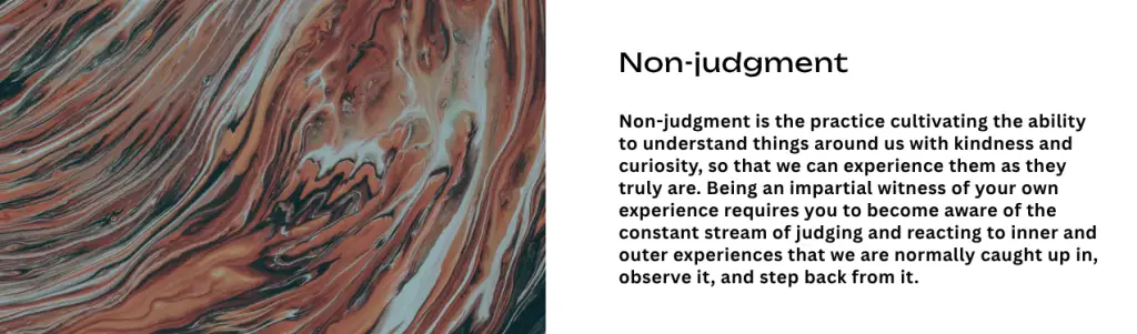 Mindful Attitude - Non-judgment