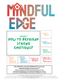 My Mindful Joyrney Reflection Journey - Cover Page Image