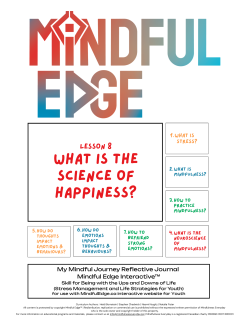 My Mindful Journey Reflection Journal - Happiness